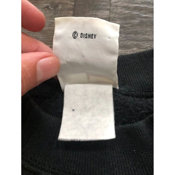 Vintage Mickey & Co Adult Medium Mickey Looking Backward Sweatshirt Black - Picture 4 of 7